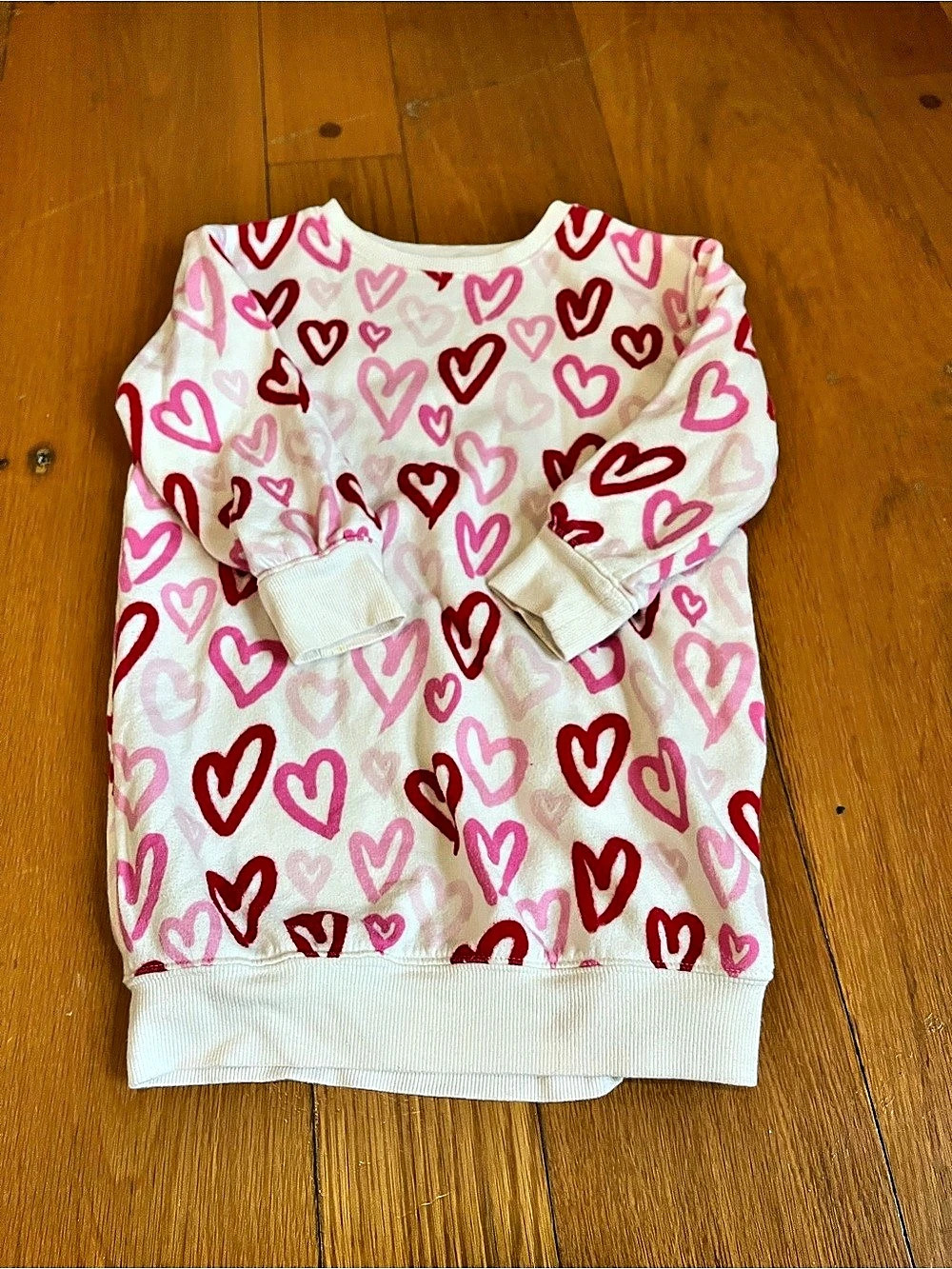 Jumping Beans Girls Heart Print Sweatshirt Size 5T